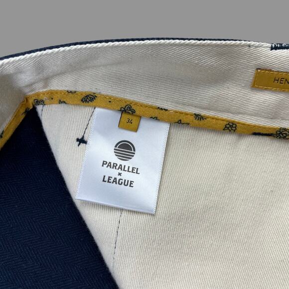 Parallel X League Hendrix Navy High Waisted Pant NWT Size 34 - Picture 6 of 8